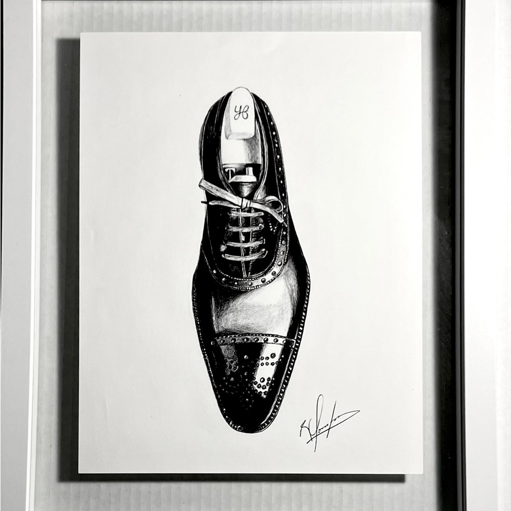Black Leather Oxford Shoes